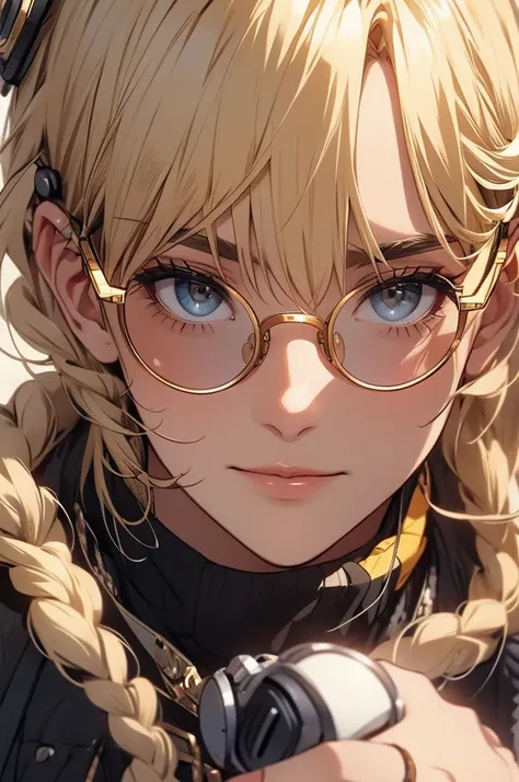 Blonde, Round Glasses, cool, Gear Accessories, 