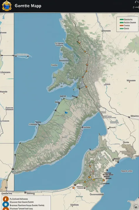 Geographical map of the city of Serang 