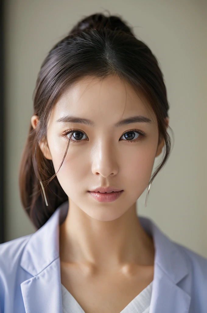 ((Highest quality)), ((masterpiece)), (detailed),Perfect Face,Japanese,Female doctor,White