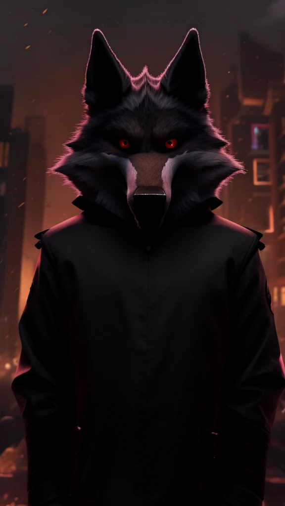 AD O. Death wolf. Red eyes Random uniform 