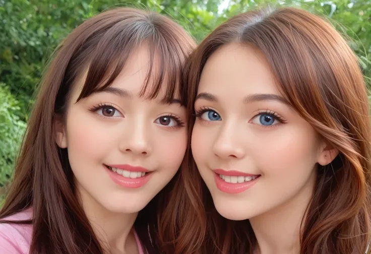 nsfw,multiple cute Asian Beauties laughing happily in a park outdoors,1girl,2girls,beautiful detailed eyes,beautiful detailed lips,extremely detailed eyes and face,longeyelashes,smiling,happy,joyful,bright colorful,vibrant colors,warm lighting,detailed env...