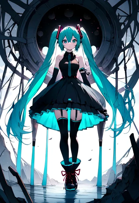 (((Obra maestra, hatsune miku, vocaloid, Super detailed