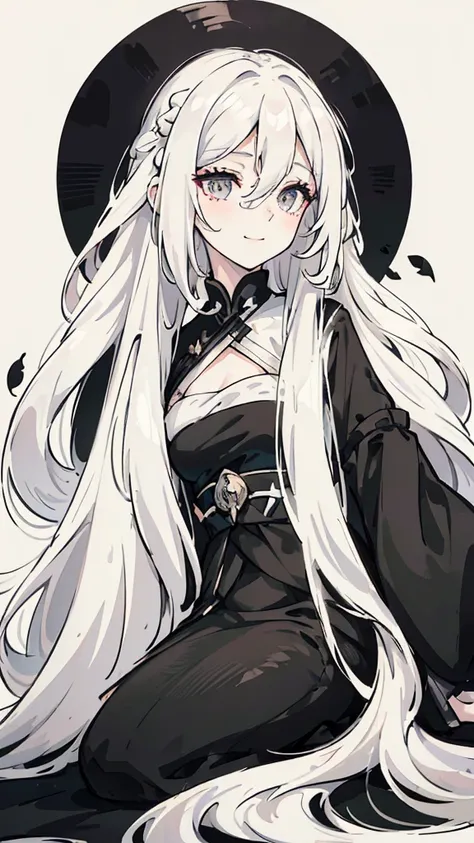 woman , long wavy white hair, long wavy white hair , long wavy hair, long wavy hair, black siren eyes, black siren eyes, fov, f1...