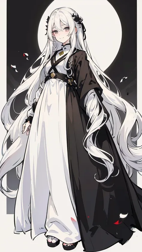 woman , long wavy white hair, long wavy white hair , long wavy hair, long wavy hair, black siren eyes, black siren eyes, fov, f1...