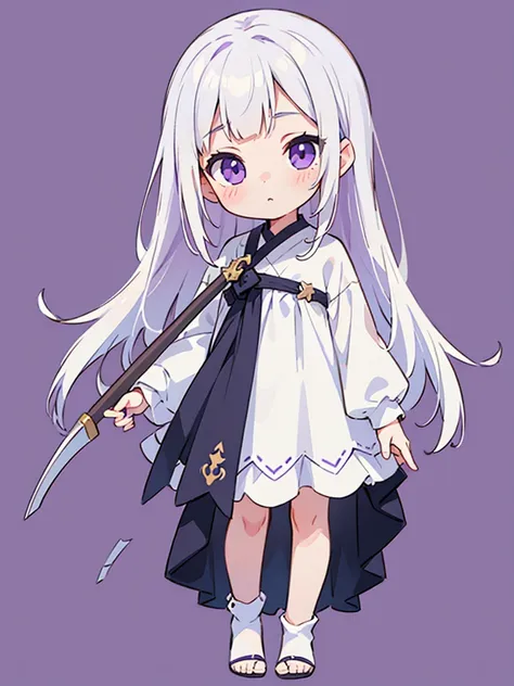 (masterpiece), (detailed), (detailed face), (detailed eyes) simple background, 1young girl, (child), (loli), purple eyes, eyes h...