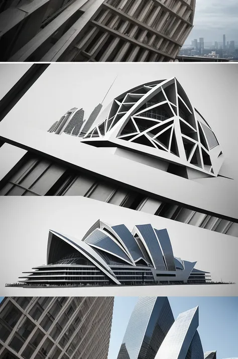 Design a logo for a construction and architecture company named "بايا" incorporating abstract elements of the companys name within the design. Utilize modern elements and symbols such as opera house or skyscrapers.