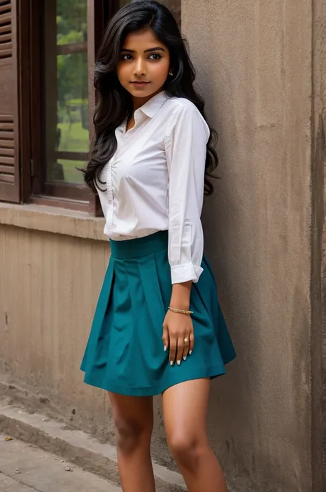 Indian girl in skirt 