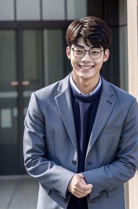 Korean Men, Cha Eunwoo, College student, smile, teenager, 1 person