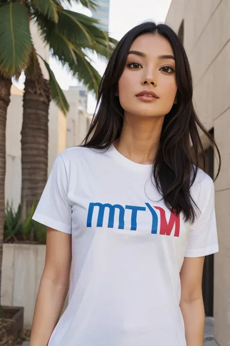 T shirt with mmt logo