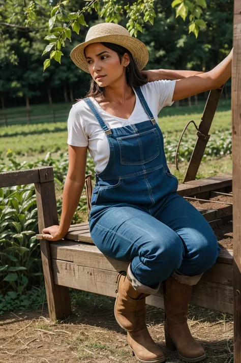 Farmer in tension 