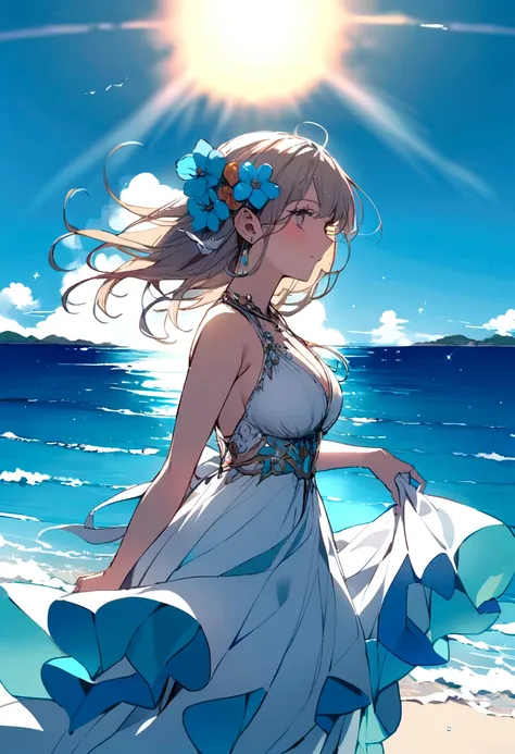 God、woman、island、Ocean、summer