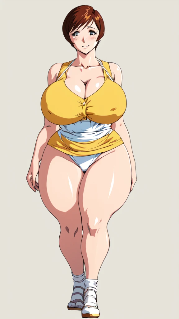 masterpiece, highest quality, High resolution, One girl, alone, sexual intercourse, Pornographic images, short hair, etsukoto, Brown eyes, fine grain, fine grain, (((Thick thighs, Plump thighs, Voluptuous thighs, Thighs alone are enough))), Huge and ample ...