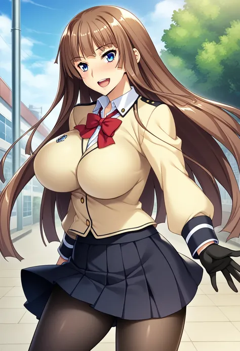 score_9, score_8_up, score_7_up, score_6_up, best quality, source_anime, game cg, beautiful eyes, (aoi nagisa:1.2), BREAK solo, 1girl, koukawa asuka, brown hair, long hair, blue eyes, bangs, (huge breasts:0.8), medium body, BREAK school_uniform, (breasts o...