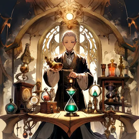 Hourglass, hour glass, old, alchemy, alchemy士, secret