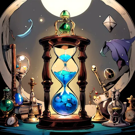 Hourglass, hour glass, old, alchemy, alchemy士, secret