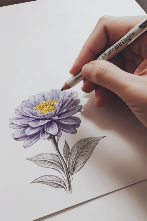 Draw a beautiful flower