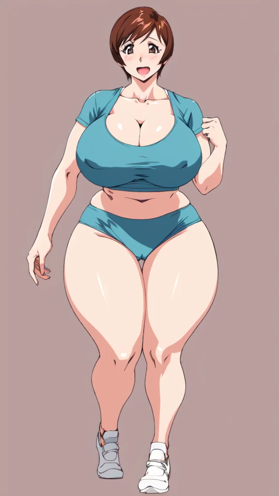 masterpiece, highest quality, High resolution, One girl, alone, sexual intercourse, Pornographic images, short hair, etsukoto, Brown eyes, fine grain, fine grain, (((Thick thighs, Plump thighs, Voluptuous thighs, Thighs alone are enough))), Huge and ample ...