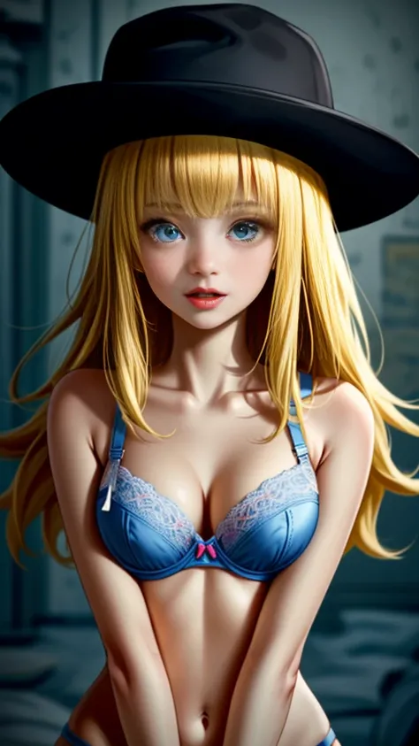 nsfw:1.5,((condom_bra,vulgarity,orgasm_face,hat)),((masterpiece:1.5,best_quality:1.5,ultra_detailed:1.5)),((blonde_hair,blue_eyes,pale_skin))