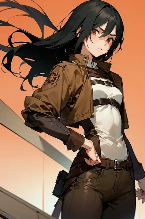 Mikasa is quite tall, physically fit and very muscular teenage girl with chin-length black hair that she initially wore longer, but it was cut at Eren&#39;s suggestion, despite Jean telling her it was beautiful. She has Asian heritage, with pale skin and c...