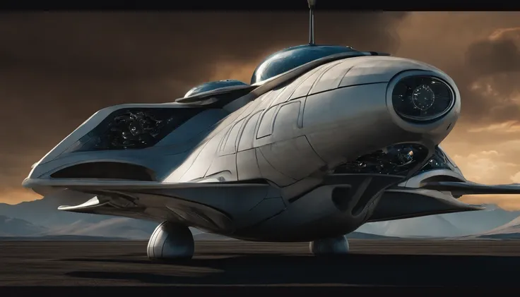 In this awe-inspiring blend of steampunk-inspired and futuristic elements, a unique starship takes center stage, designed by the genius imaginations of Mary Shelley & Tim Burton, & Ridley Scott. The starship is an amalgamation of iconic vehicles from diffe...