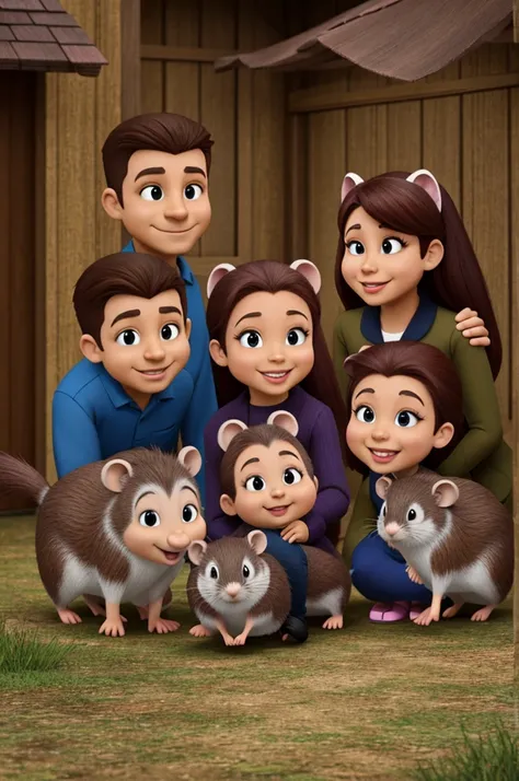 A family of animated Dasprocta