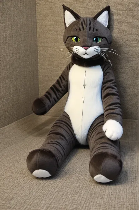 best quality)), ((​masterpiece)), (Detailed) Cutting template, Fursuit cat, cancerous body,