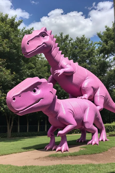 Create a pink dinosaur 