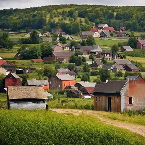 picture a small village trying to distance itself from our former selves