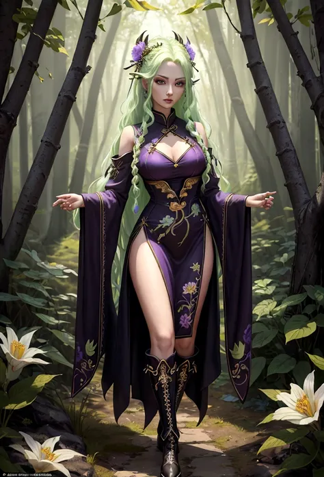 high details, best quality, 16k, [ultra detailed], masterpiece, best quality, (extremely detailed), full body, ultra wide shot, photorealistic, fantasy art, dnd art, rpg art, realistic art, an ultra wide picture of a exotic, exquisite beautiful woman weari...