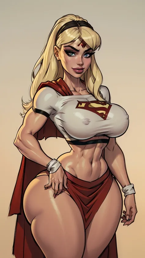 WITH YOUR BACK TO THE CAMERA,((ultra quality)), ((masterpiece)), supes, cute smile, smile, ((long blonde hair)), (Beautiful face), (beautiful female lips), (), charming, ((sexy facial expression)), (white skin color), (white skin), glare on the body, ((det...