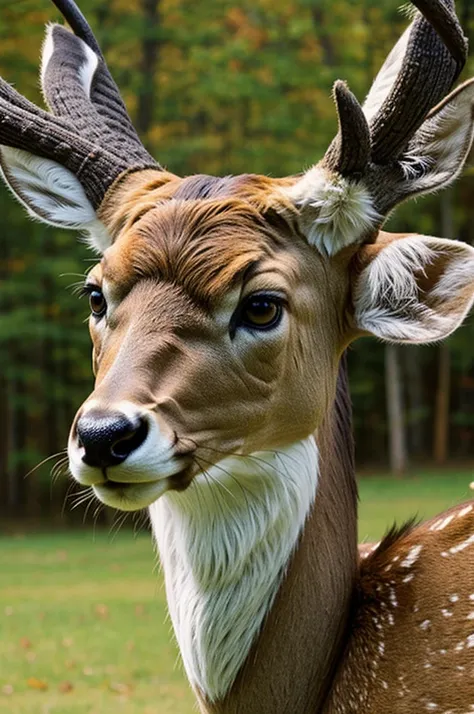 Furry deer