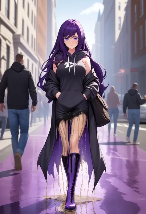 (masterpiece:1.37), best quality, (extremely detailed:1.37) woman, (mature:1.75), (adult:1.5), (very long hair:1.5), dark purple...