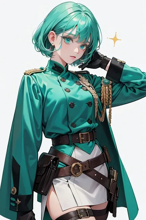 Bulgaria SHE has short hair with bangs that are parted in the middle. SHe has fair skin and turquoise  eyes . SHe appears hER uniform is shown as gray-green in the anime. SHe wears a leather belt to hang hER holster and ammo pouch, alongside white gloves. ...