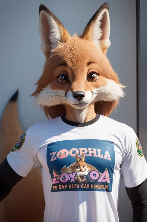 Zootopia fox with team shirt