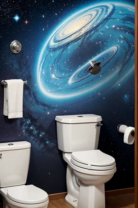 Skibidi toilet fighting with darwin in the galaxy