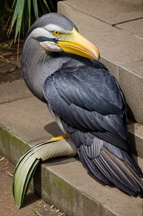 Sleeping shoebill