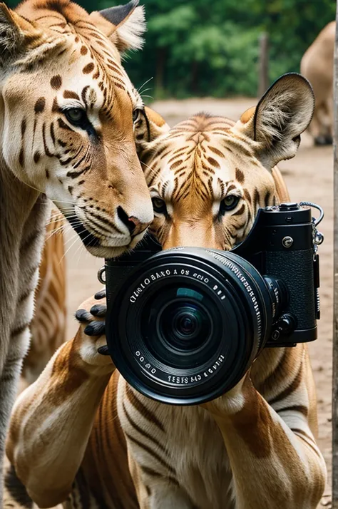 Zoo holding cameras 