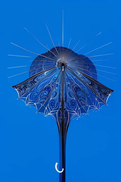 (masterpiece, Top quality, best quality, Official Art, beautiful and aesthetic:1.2), (1Paper umbrella:1.3), Extremely detailed,(Fractal Art:1.2),rich and colorful,The most detailed,(tangled:1.2), (Dynamic poses), (Blue Background:1.5), (Traditional clothin...