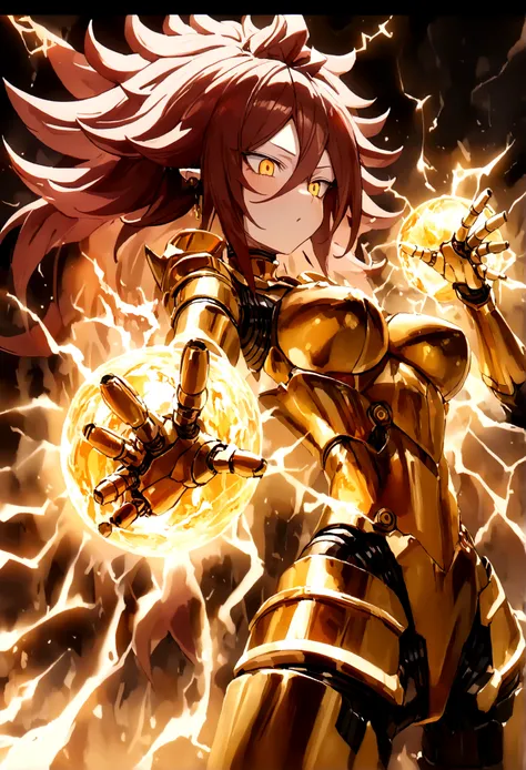 ((Lightning Power)), ((Electricity)), ((Fire Background)), ((Lightning Storm)), ((Power Erupting)), (((((android 21))))), ((((Rasengan)))), (((Evil Power))), (((white Coat))), (((Busty))), (((((Big breast:1,3)))), luxury bustier corset, (((silver hair))), ...