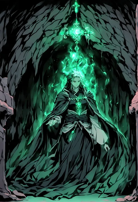 ((The background is in a dark cave))，mysterious，(((A glowing jade pendant)))，((Chinese style，Immortal World，Xianxia World))，((nobody))