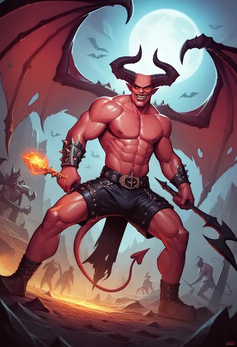 a painting of a demon and a demon with a demon on his back, Battle between good and evil, Devil vs. angel, angel vs. Devil, Heaven vs Hell, Good against evil, good and evil, battle between angels and demons, satan in hell, angels vs Demons, The heaven and ...