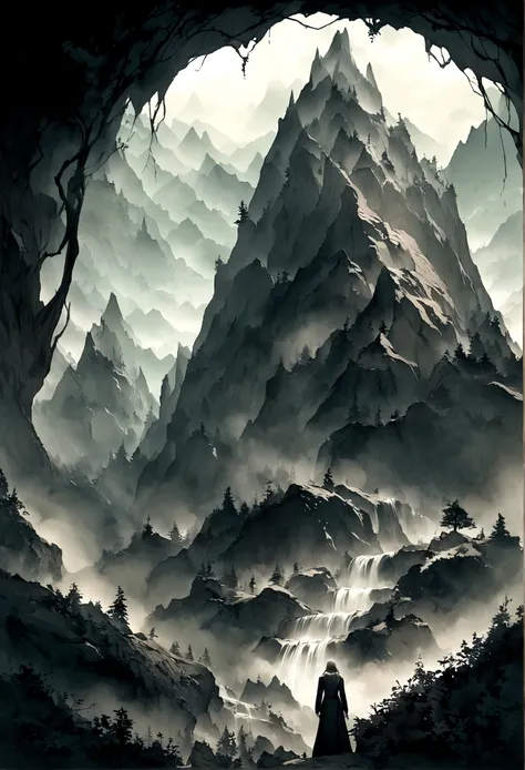 Mountain，Mist，Cave，mystery