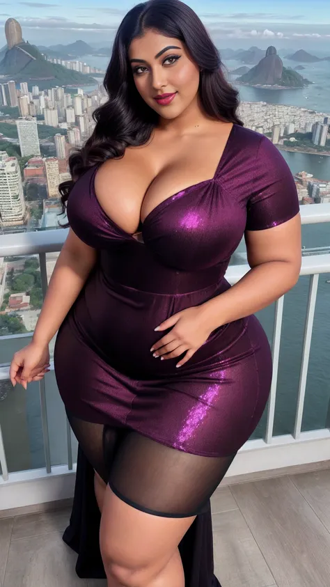 Indian gorgeous curvy plus size actress madhubala, glowing eyes, wearing Faeriesty Plus Mermaid Hem Sequin Formal Dress Color: Burgundy , covered Bust, parted lips, thick thighs, bigger waist, busty, curvy plus size body, full body, full body shot, head to...