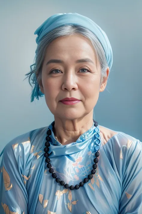 highly realistic photo, ((masterpiece), (best quality), (raw photo), (photorealistic:1.4), portrait of a 85 year old vietnamese ...