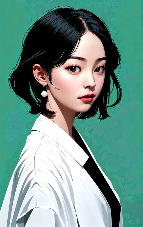 chinese goddess sexy, pretty face, delicious company, seductive figure, wear a sexy hanfu dress. the artwork is created in a med...