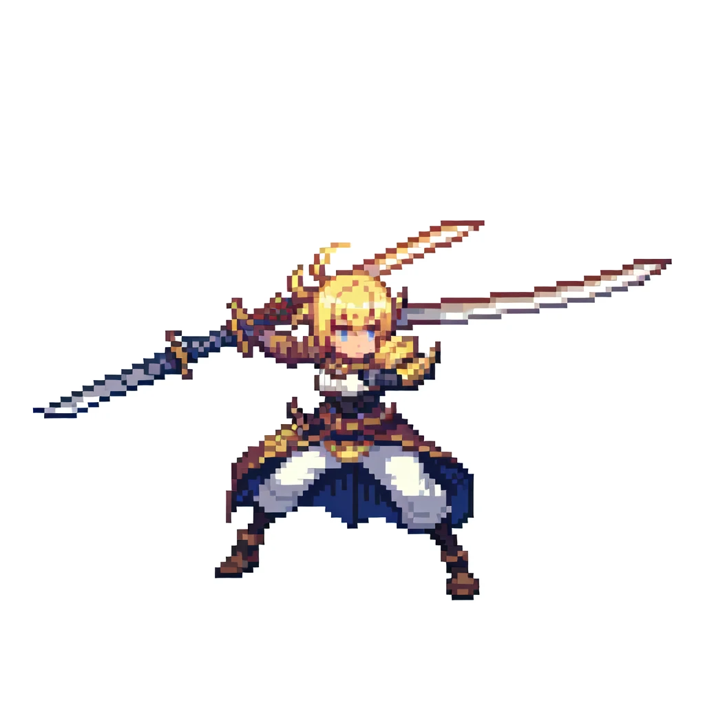 masterpiece , best quality , pixel art ,sword , white background ,weapon, 