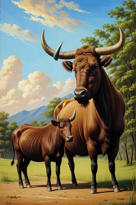 Carabao painting
