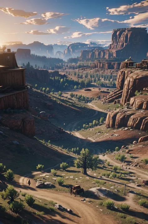 Paysage nature western red dead redemption 2
