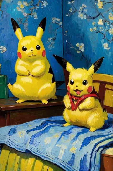 Van Gogh-style Pikachu