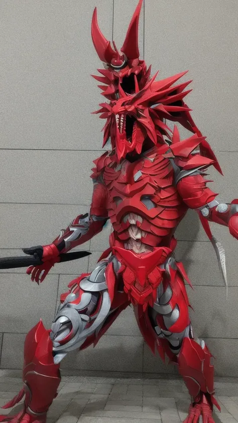 Japanese monster, red demon